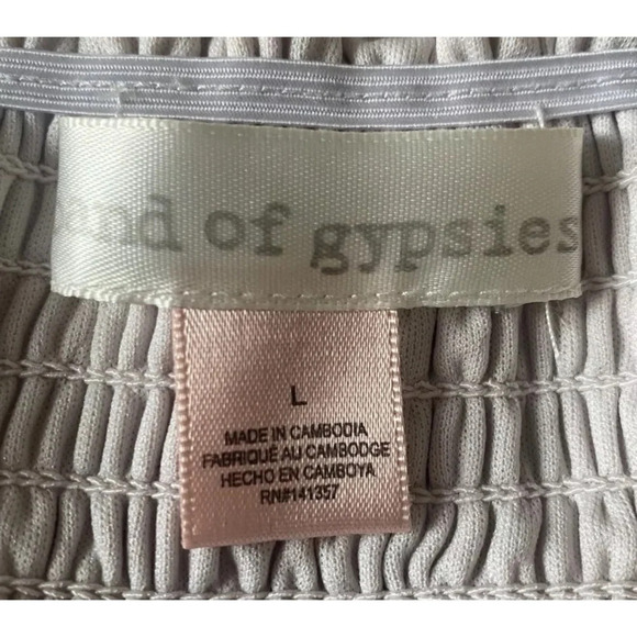 Band Of Gypsies‎ Bandeau Floral Romper Pockets Womens Size Large (1447) - Picture 7 of 8